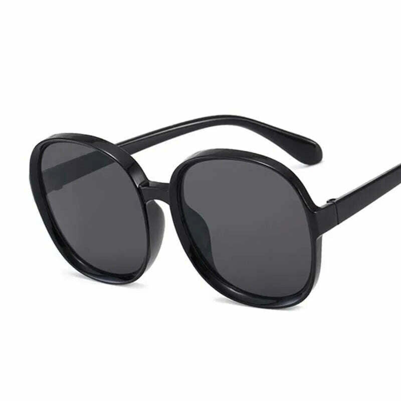 KIMLUD, 2021 Plastic Classic Vintage Woman Sunglasses Oversized Round Frame Luxury Brand Designer Female Glasses Big Shades Oculos, KIMLUD Womens Clothes