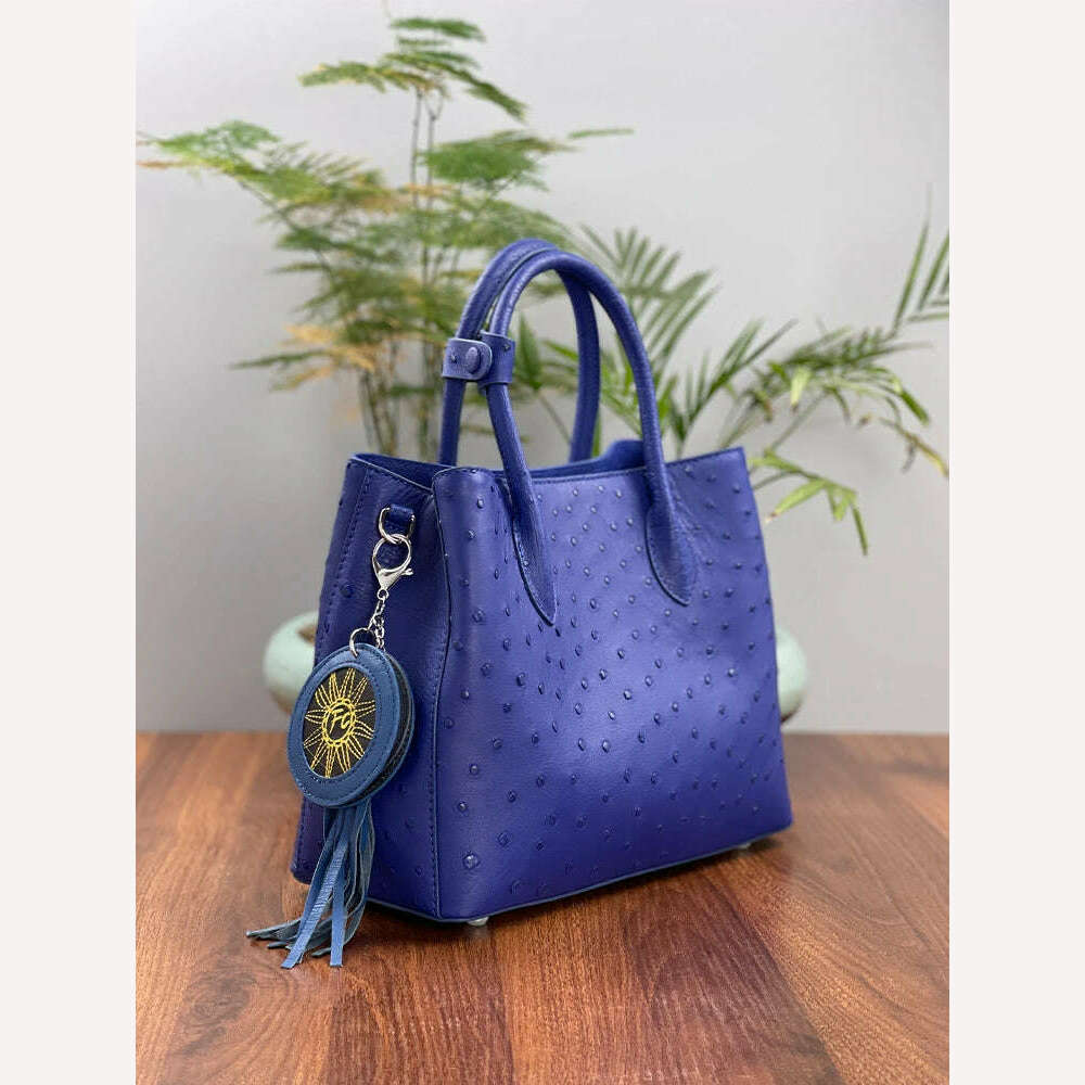 KIMLUD, 2023 New Designer Ostrich Skin Women Handbag Fashion Genuine Leather Lady Messenger Bag Luxury Large Capacity Shoulder Bag 50, KIMLUD Womens Clothes