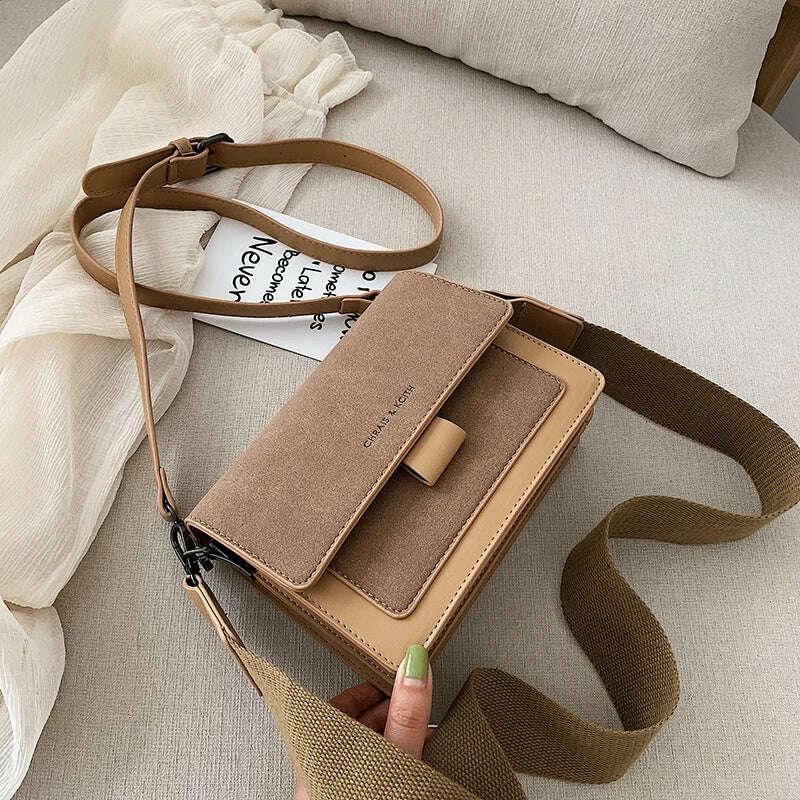 KIMLUD, 2023 New Style Ladies Bags Fashion Shoulder Bags Casual Messenger Bags Frosted Fabric Ladies Bags Mobile Phone Bags Small Bags, KIMLUD Womens Clothes