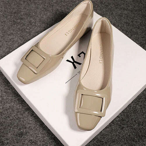 KIMLUD, 2023 Spring Autumn French Classic Square Button Round Head High Heels Fashion Shallow Mouth Versatile Flat Bottom Women's Shoes, KIMLUD Womens ClothesKIMLUD, 2023 Spring Autumn French Classic Square Button Round Head High Heels Fashion Shallow Mouth Versatile Flat Bottom Women's Shoes, 1 / 39, KIMLUD APPAREL - Womens Clothes