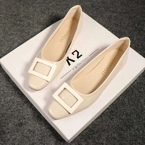 KIMLUD, 2023 Spring Autumn French Classic Square Button Round Head High Heels Fashion Shallow Mouth Versatile Flat Bottom Women's Shoes, KIMLUD Womens ClothesKIMLUD, 2023 Spring Autumn French Classic Square Button Round Head High Heels Fashion Shallow Mouth Versatile Flat Bottom Women's Shoes, 3 / 36, KIMLUD APPAREL - Womens Clothes