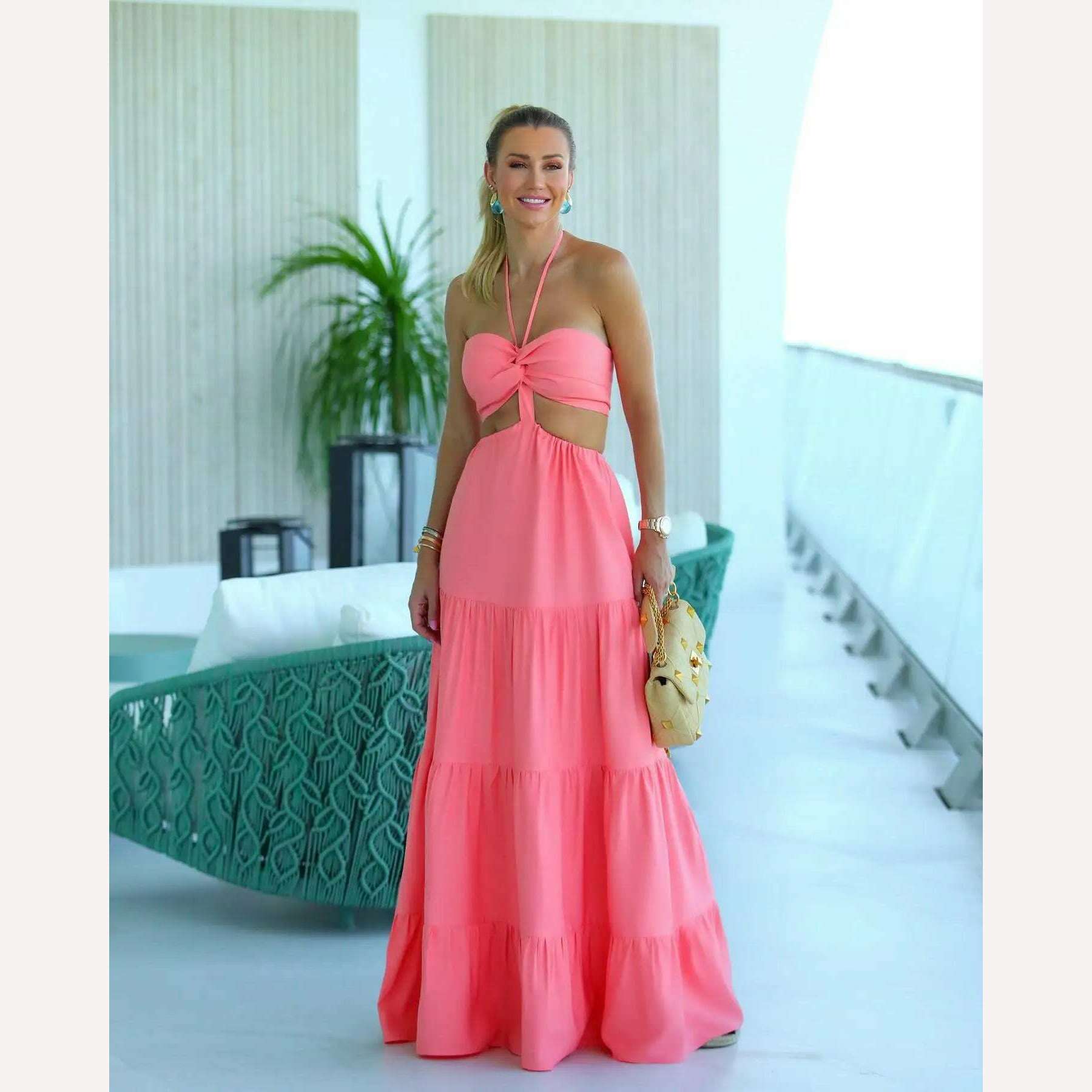 2023 Summer New Fashion Women Dresses Elegant Party Female Evening Dress Sexy Women's Clothing Chic Robes - KIMLUD