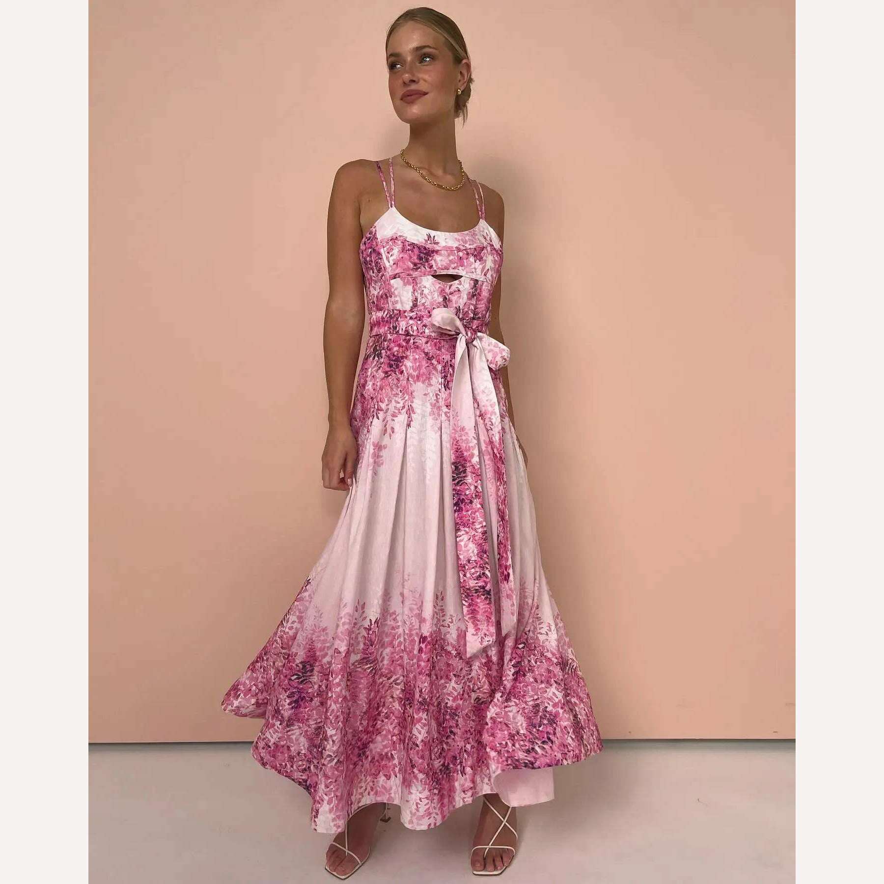 2023 Summer New Fashion Women Dresses Elegant Party Female Evening Dress Sexy Women's Clothing Chic Robes - KIMLUD