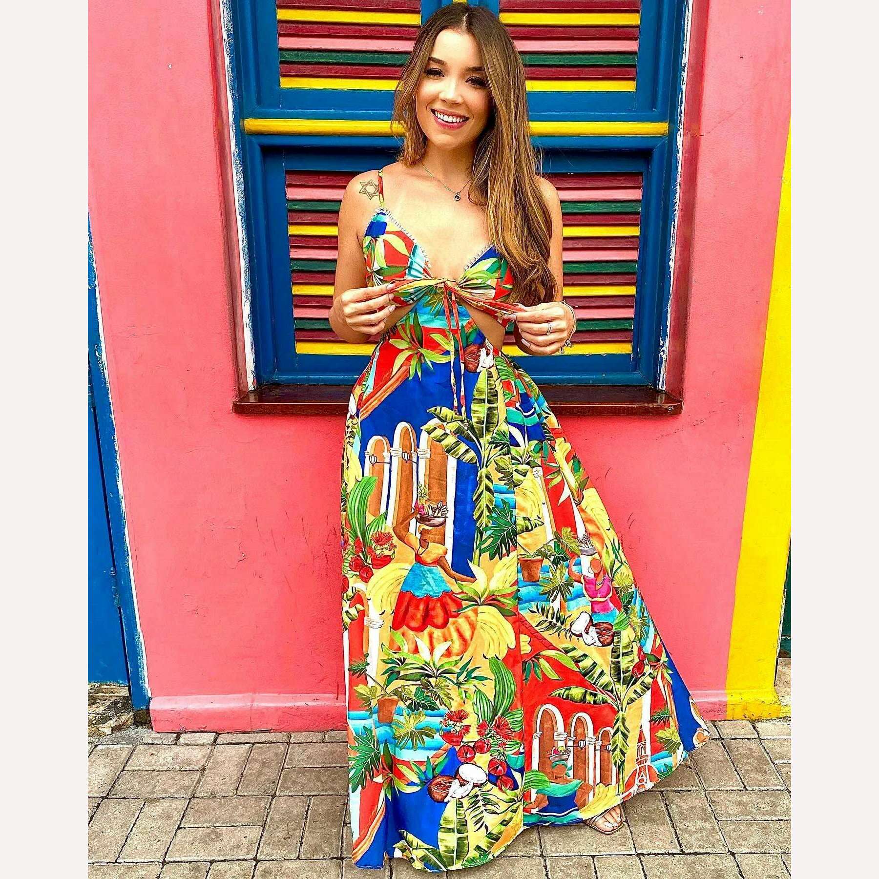 2023 Summer New Fashion Women Dresses Elegant Party Female Evening Dress Sexy Women's Clothing Chic Robes - KIMLUD