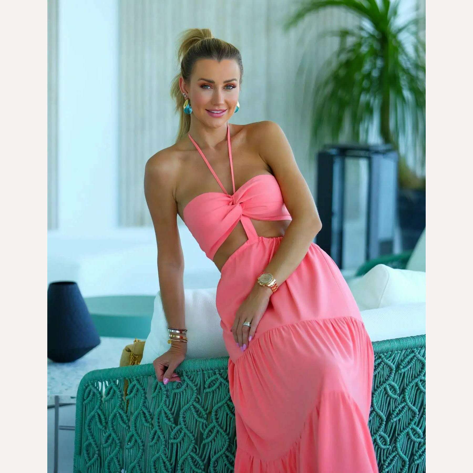 2023 Summer New Fashion Women Dresses Elegant Party Female Evening Dress Sexy Women's Clothing Chic Robes - KIMLUD