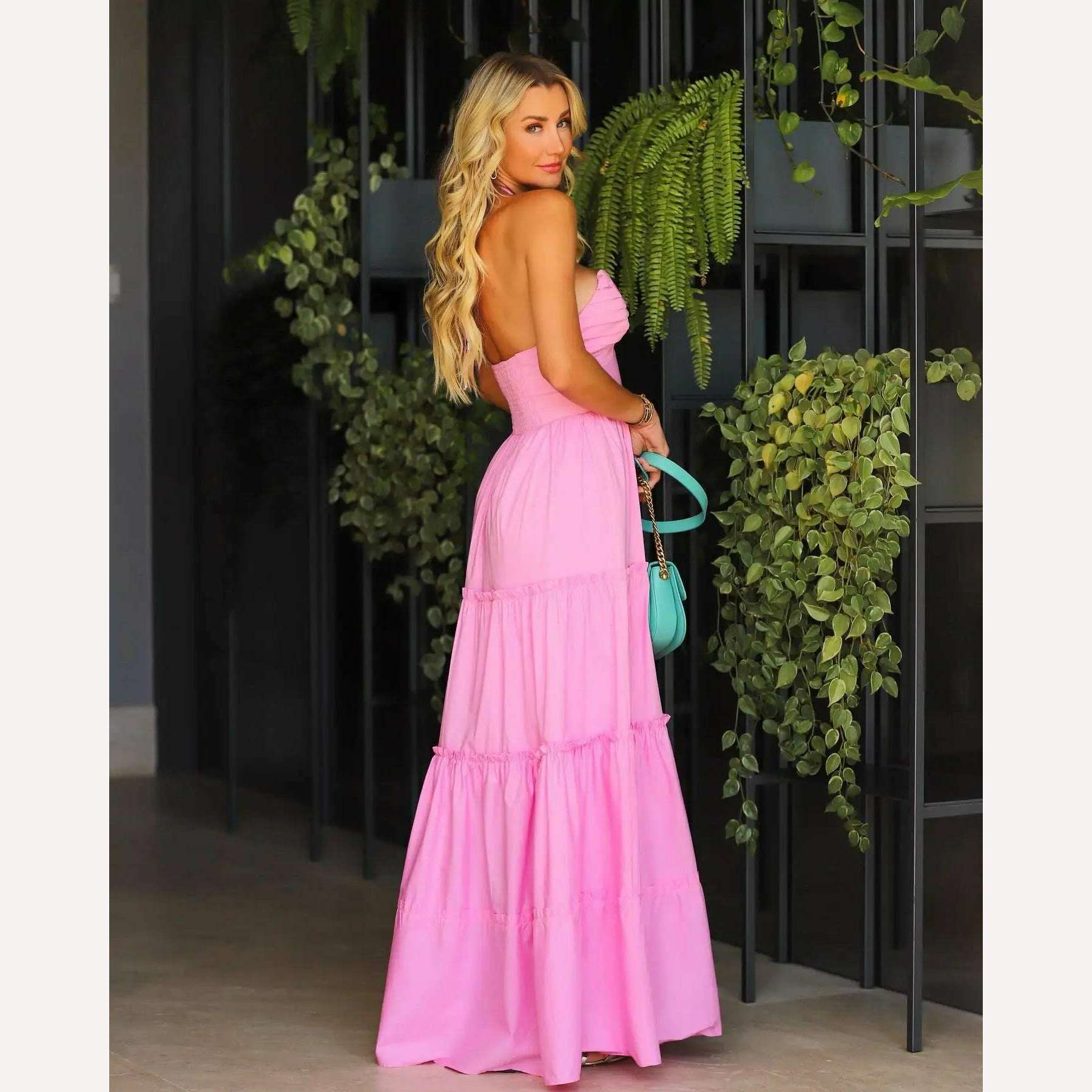 2023 Summer New Fashion Women Dresses Elegant Party Female Evening Dress Sexy Women's Clothing Chic Robes - KIMLUD