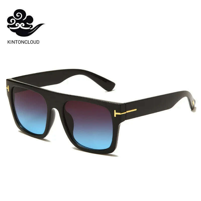 KIMLUD, 2023 sunglasses women men luxury brand designer big rectangle fashion Couple sunglasse oversized oculos de sol feminino, black-zi-blue / uv400, KIMLUD APPAREL - Womens Clothes