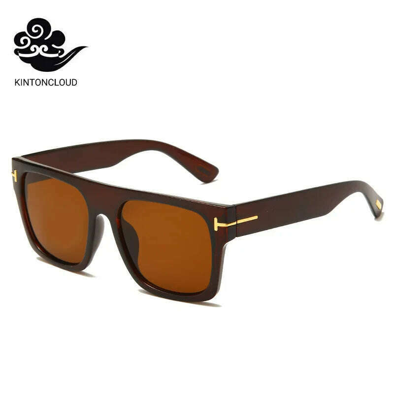 KIMLUD, 2023 sunglasses women men luxury brand designer big rectangle fashion Couple sunglasse oversized oculos de sol feminino, tea-tea / uv400, KIMLUD APPAREL - Womens Clothes
