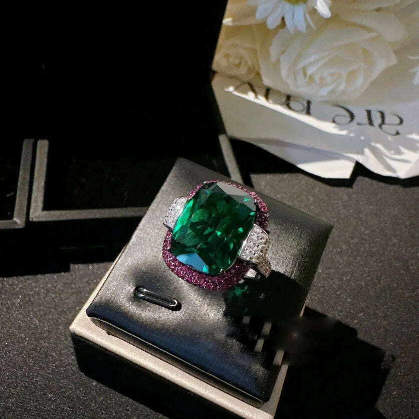 KIMLUD, 2023 Women earrings Columbia Gem Bracelet Vintage Plated 18K Gold Malachite Green Zircon Dragonfly brooch, KIMLUD Womens Clothes