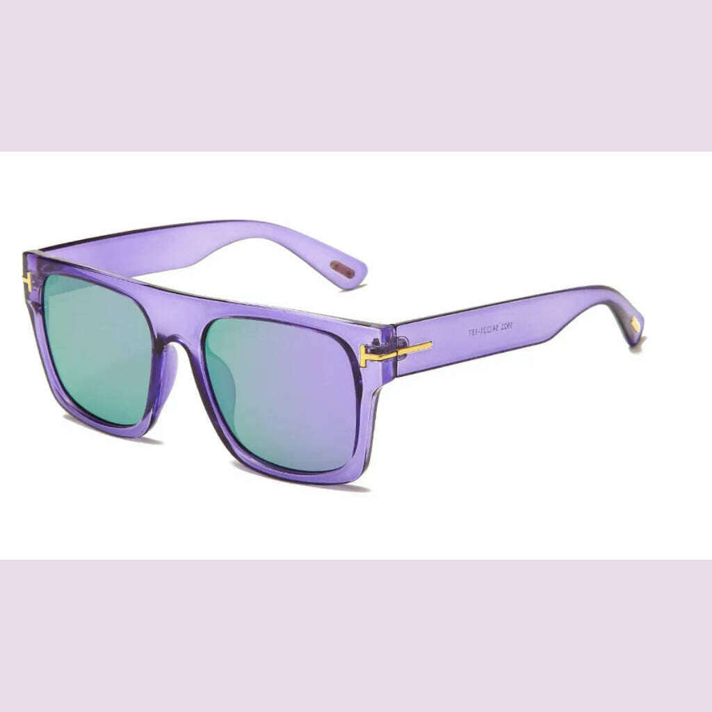 KIMLUD, 2024 Fashion Cool High Quality Square Style Tom Sunglasses Men/Women Vintage Pop ins Sun Glasses Oculos De Sol, KIMLUD Womens Clothes