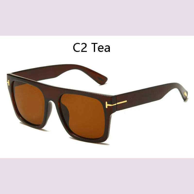 KIMLUD, 2024 Fashion Cool High Quality Square Style Tom Sunglasses Men/Women Vintage Pop ins Sun Glasses Oculos De Sol, KIMLUD Womens Clothes