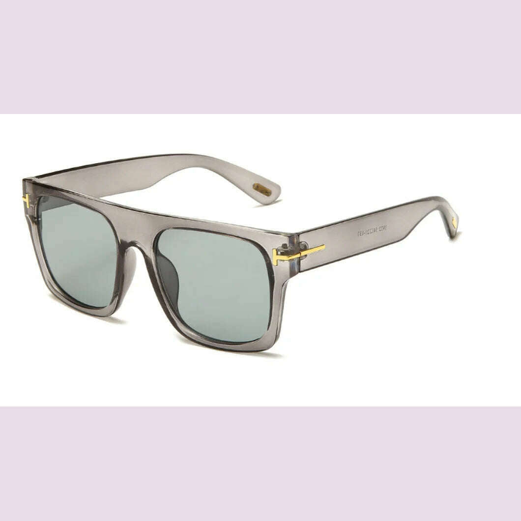 KIMLUD, 2024 Fashion Cool High Quality Square Style Tom Sunglasses Men/Women Vintage Pop ins Sun Glasses Oculos De Sol, C7 / Other, KIMLUD Womens Clothes