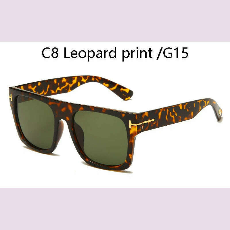 KIMLUD, 2024 Fashion Cool High Quality Square Style Tom Sunglasses Men/Women Vintage Pop ins Sun Glasses Oculos De Sol, KIMLUD Womens Clothes