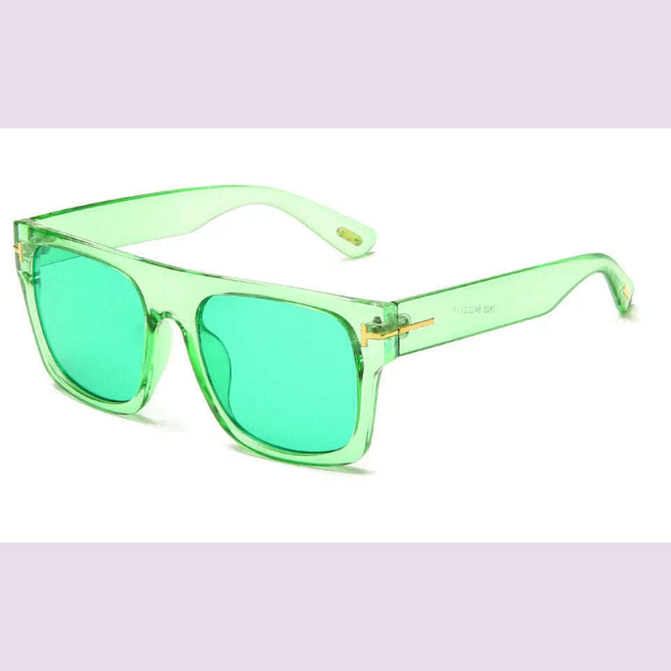 KIMLUD, 2024 Fashion Cool High Quality Square Style Tom Sunglasses Men/Women Vintage Pop ins Sun Glasses Oculos De Sol, KIMLUD Womens Clothes