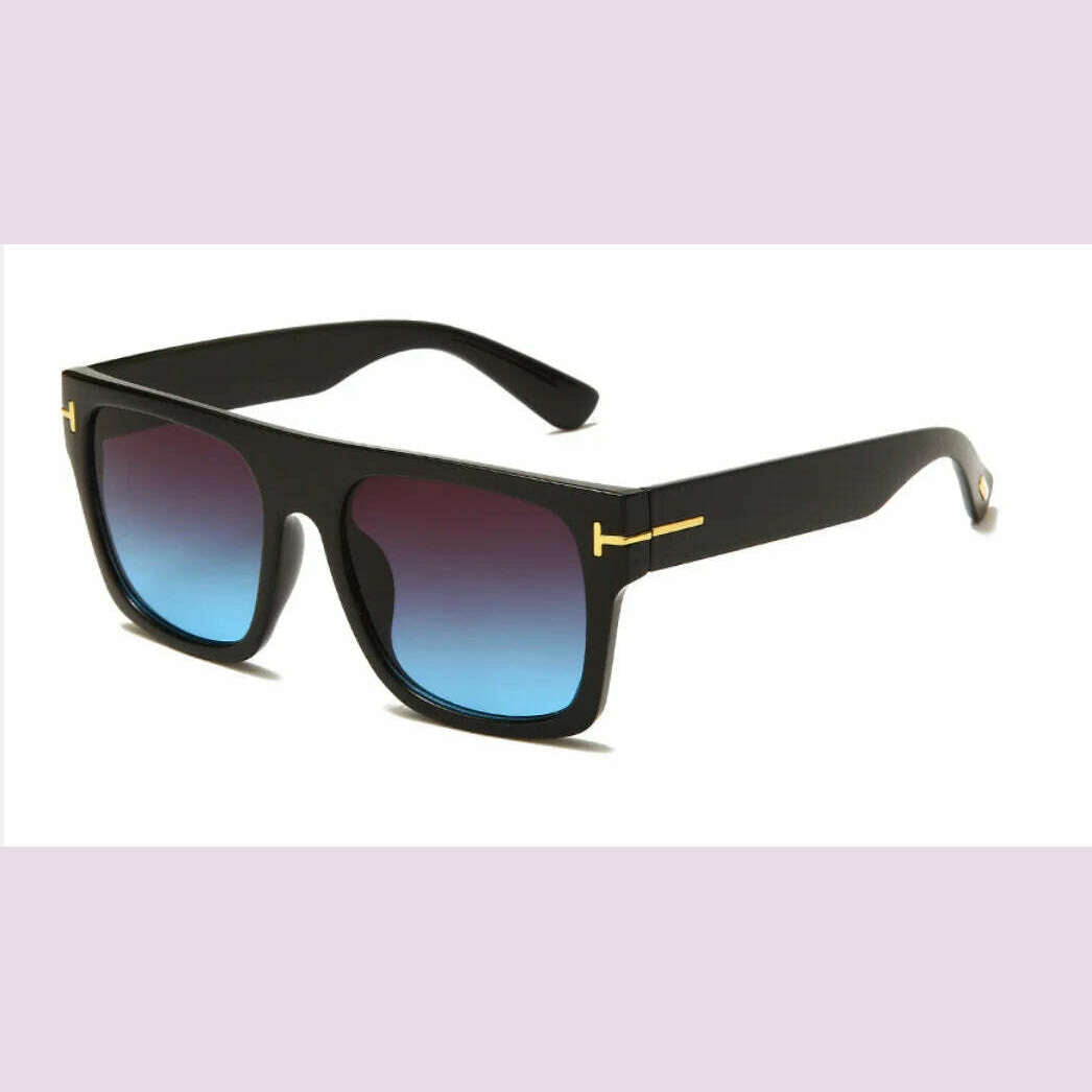 KIMLUD, 2024 Fashion Cool High Quality Square Style Tom Sunglasses Men/Women Vintage Pop ins Sun Glasses Oculos De Sol, KIMLUD Womens Clothes