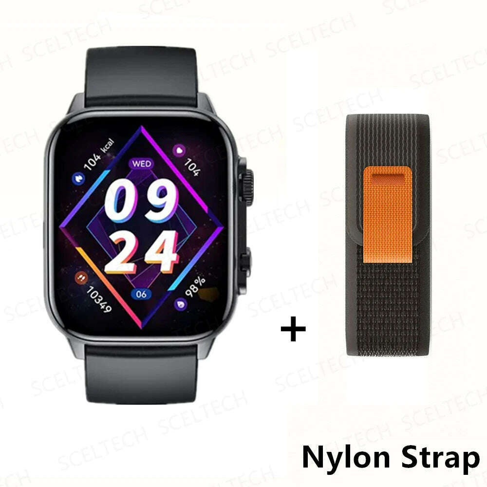 KIMLUD, 2024 HK9 Pro MAX Smart Watch 9 Mens Women AMOLED HD Screen Heart Rate Blood Pressure NFC Bluetooth Call Smartwatch For Sport, BlackHY-BlackYJ, KIMLUD Womens Clothes
