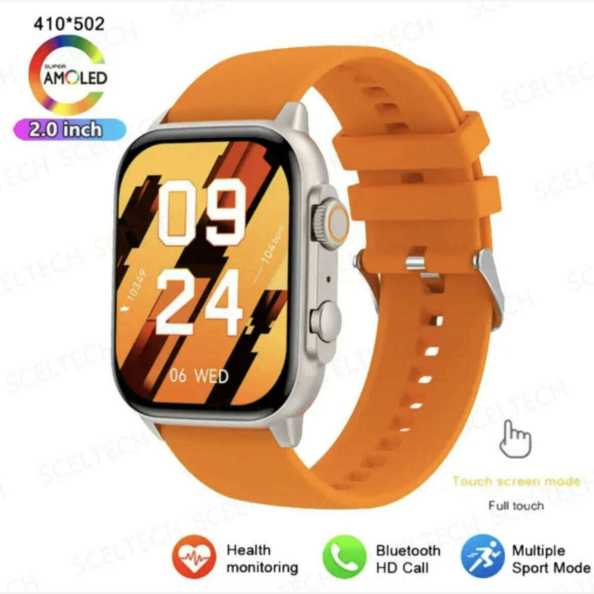 KIMLUD, 2024 HK9 Pro MAX Smart Watch 9 Mens Women AMOLED HD Screen Heart Rate Blood Pressure NFC Bluetooth Call Smartwatch For Sport, GoldHY, KIMLUD Womens Clothes