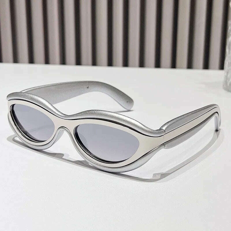 KIMLUD, 2024 New Fashion Oval Cat Eye Sunglasses Women Men Leopard Black Frame PC Lens Vintage Brand Designer Casual Sun Protect UV400, C7 / Other, KIMLUD APPAREL - Womens Clothes