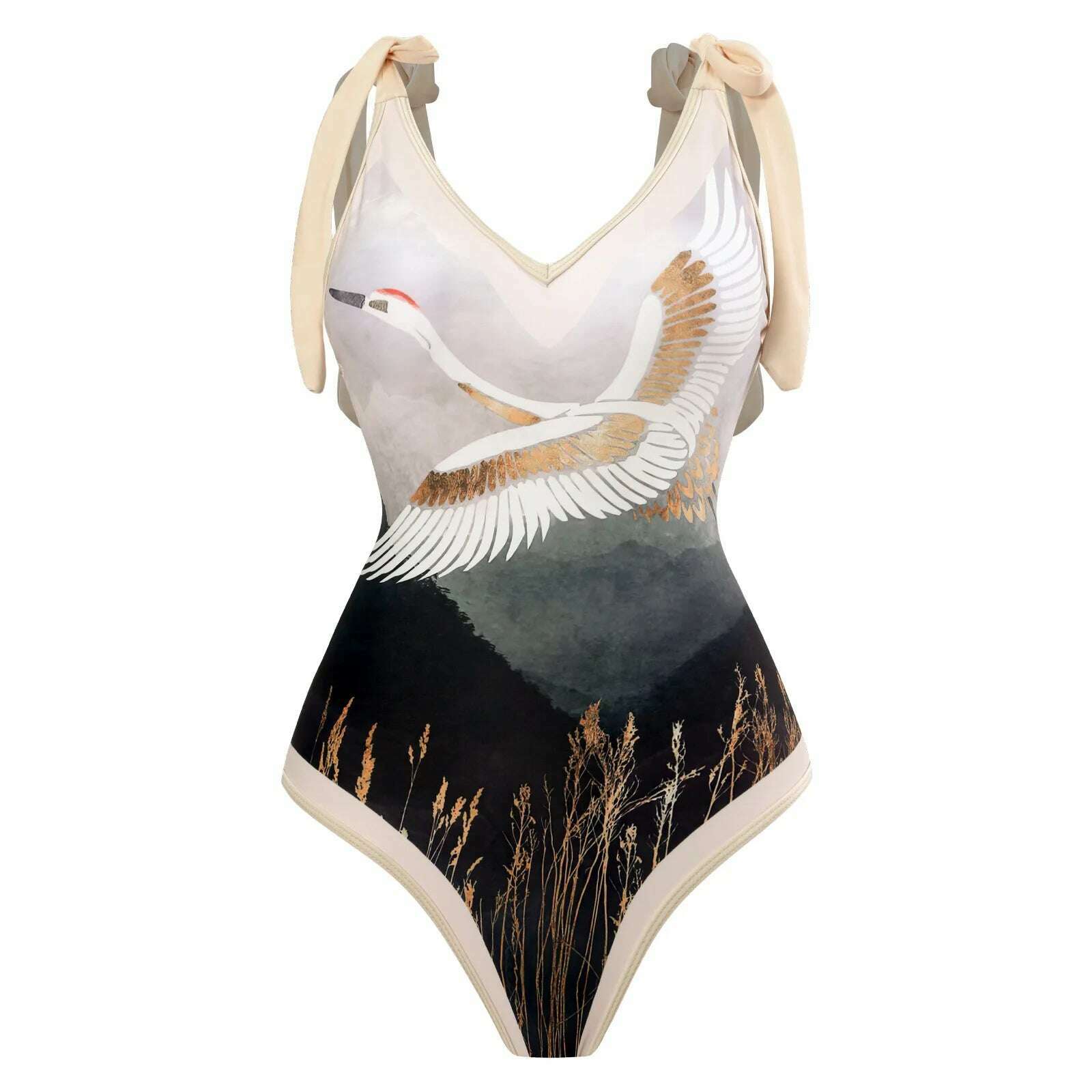 KIMLUD, 2024 New One Piece Swimsuit with Skirt Women Cover Up Swimwear Female Beachwear Dress Brazilian Beach Bathing Suit, Top 02 / XL, KIMLUD Womens Clothes