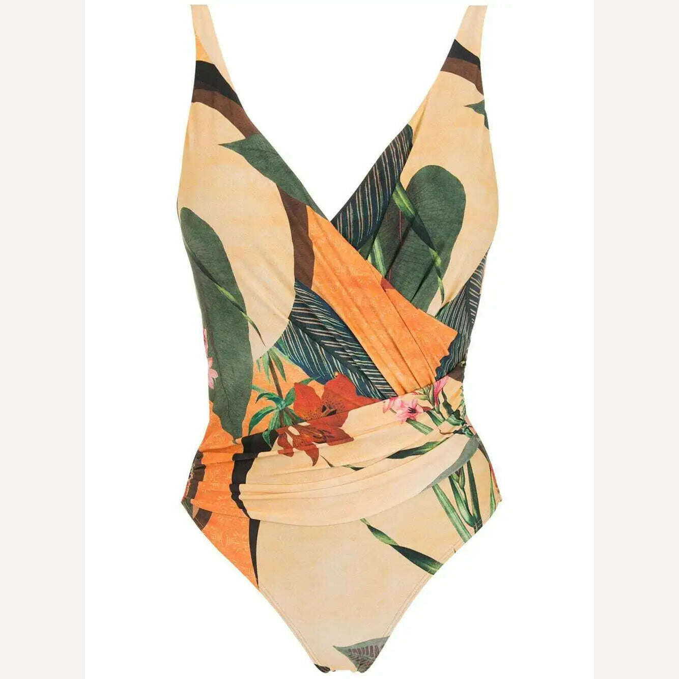 KIMLUD, 2024 New One Piece Swimsuit with Skirt Women Cover Up Swimwear Female Beachwear Dress Brazilian Beach Bathing Suit, KIMLUD Womens Clothes