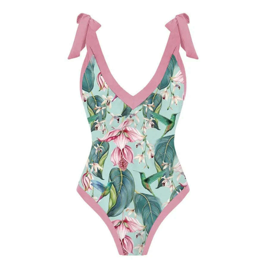 KIMLUD, 2024 New One Piece Swimsuit with Skirt Women Cover Up Swimwear Female Beachwear Dress Brazilian Beach Bathing Suit, KIMLUD Womens Clothes