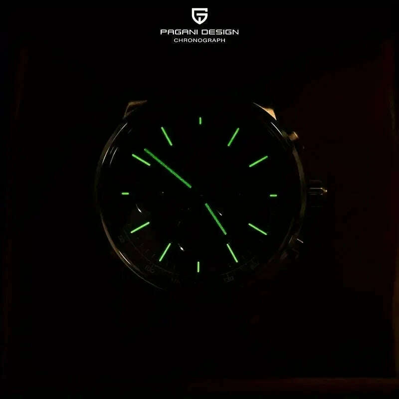 KIMLUD, 2024 New PAGANI DESIGN 41MM Multifunctional Men's Quartz Watch VK63 Sapphire Glass Chronograph 10Bar Waterproof Luminous Watch, KIMLUD Womens Clothes