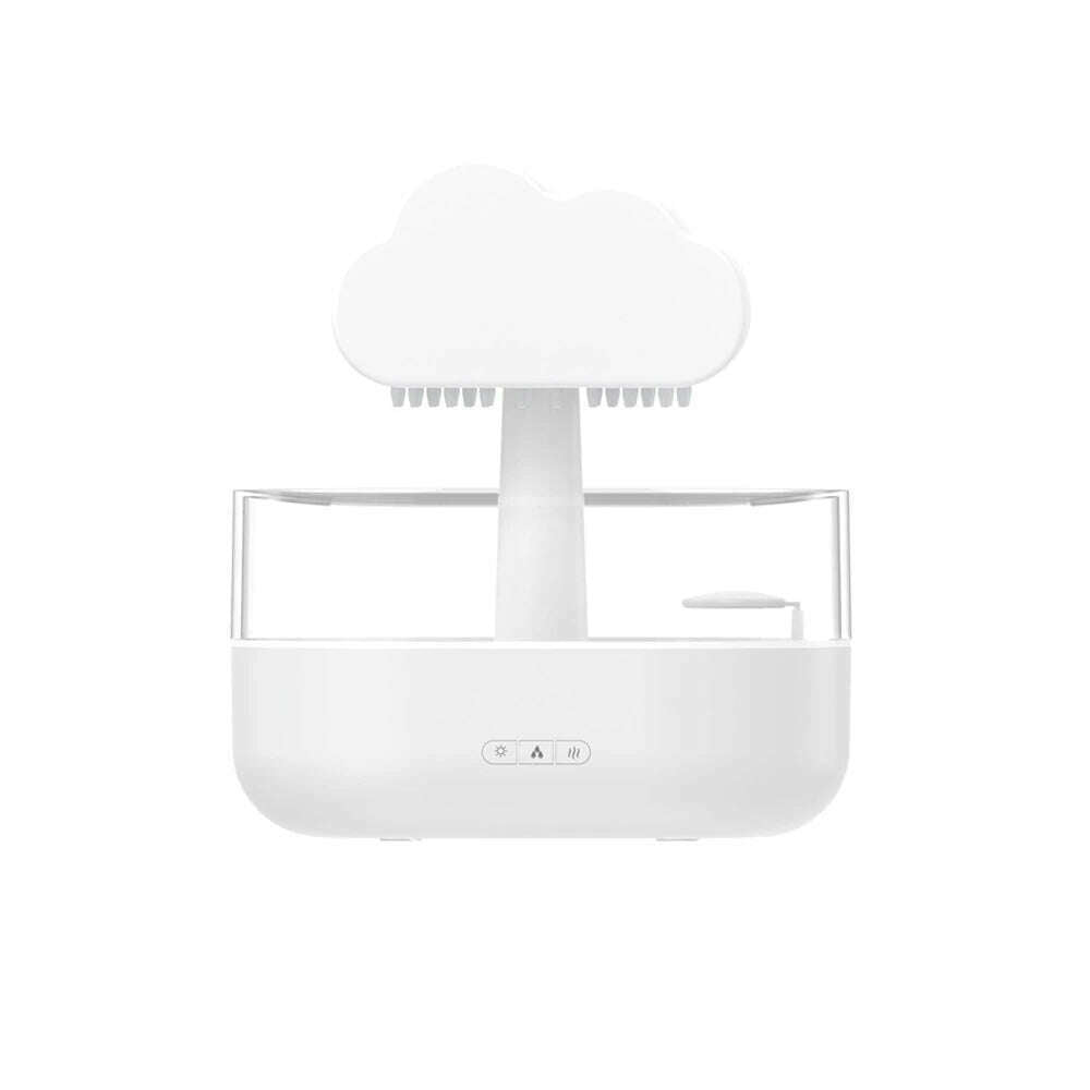 KIMLUD, 2024 Rain Cloud Night Light Humidifier With Raining Water Drop Sound And 7 Color Led Light Essential Oil Diffuser Aromatherapy, White / 7 Color Led Light, KIMLUD Womens Clothes