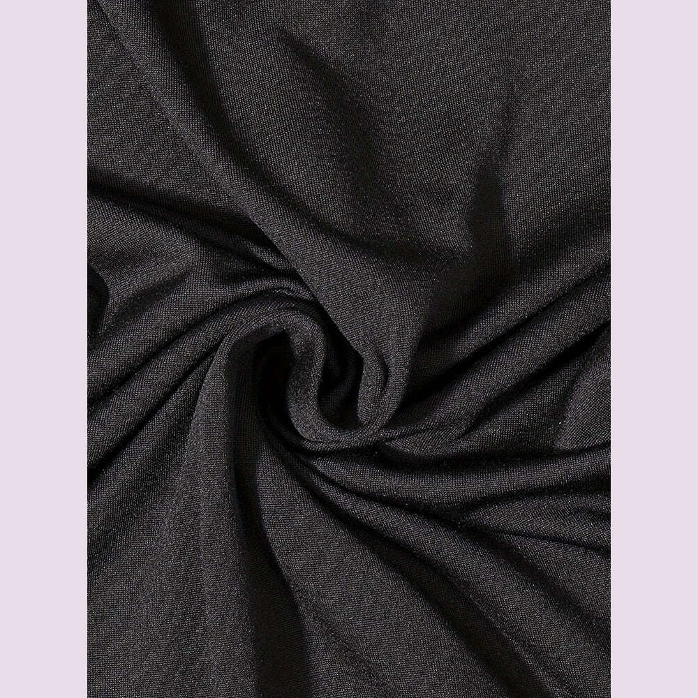 KIMLUD, 2024 Summer New Women's Round Neck Short Sleeve Slim One Piece Pure Color Yoga Clothing Fitness Jumpsuit, KIMLUD Womens Clothes