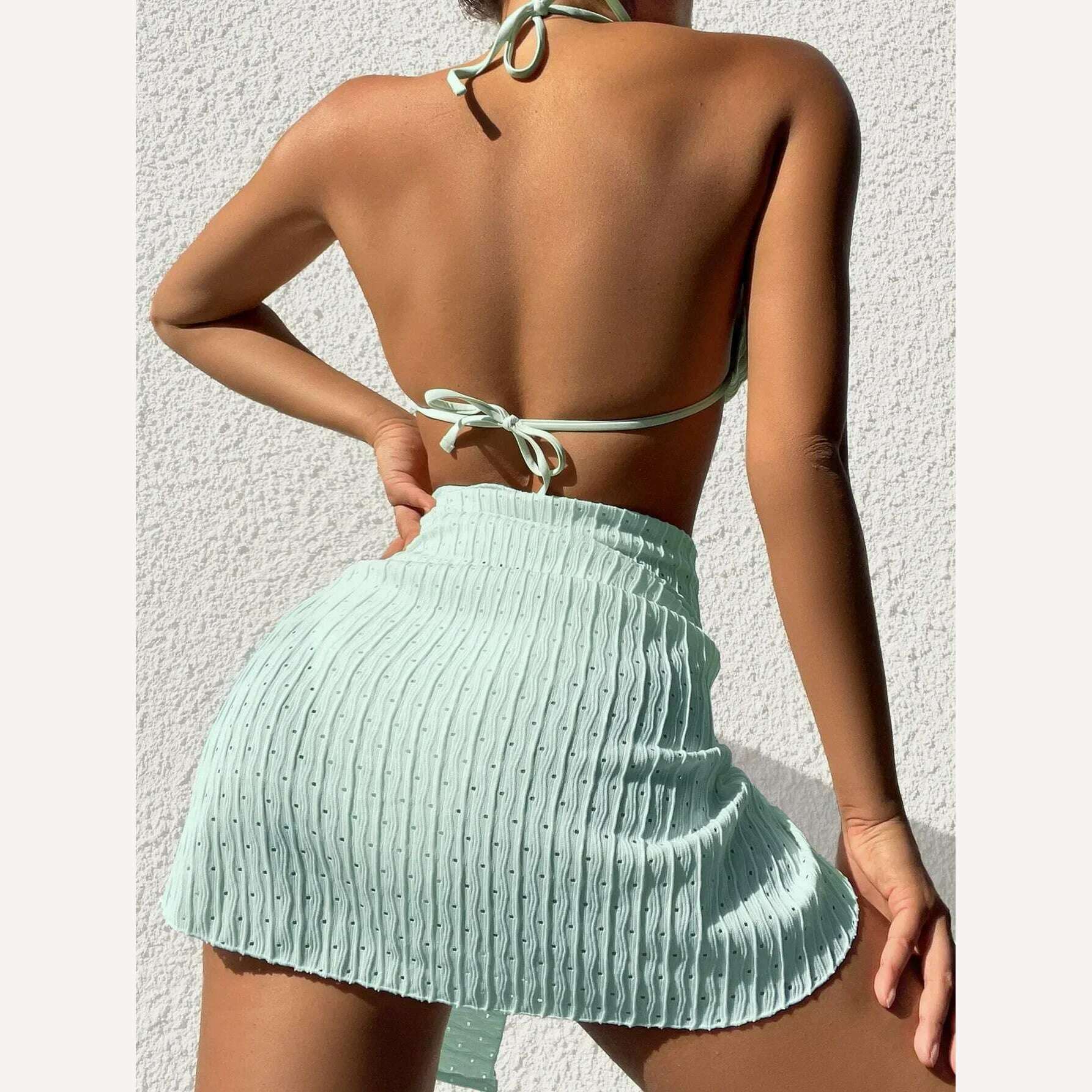 2024 Swimsuit Women Bikini Set Sexy Fashion Sling Bikinis Bandage Swimwear Sand Triangle Biquini Summer Swimsuit - KIMLUD