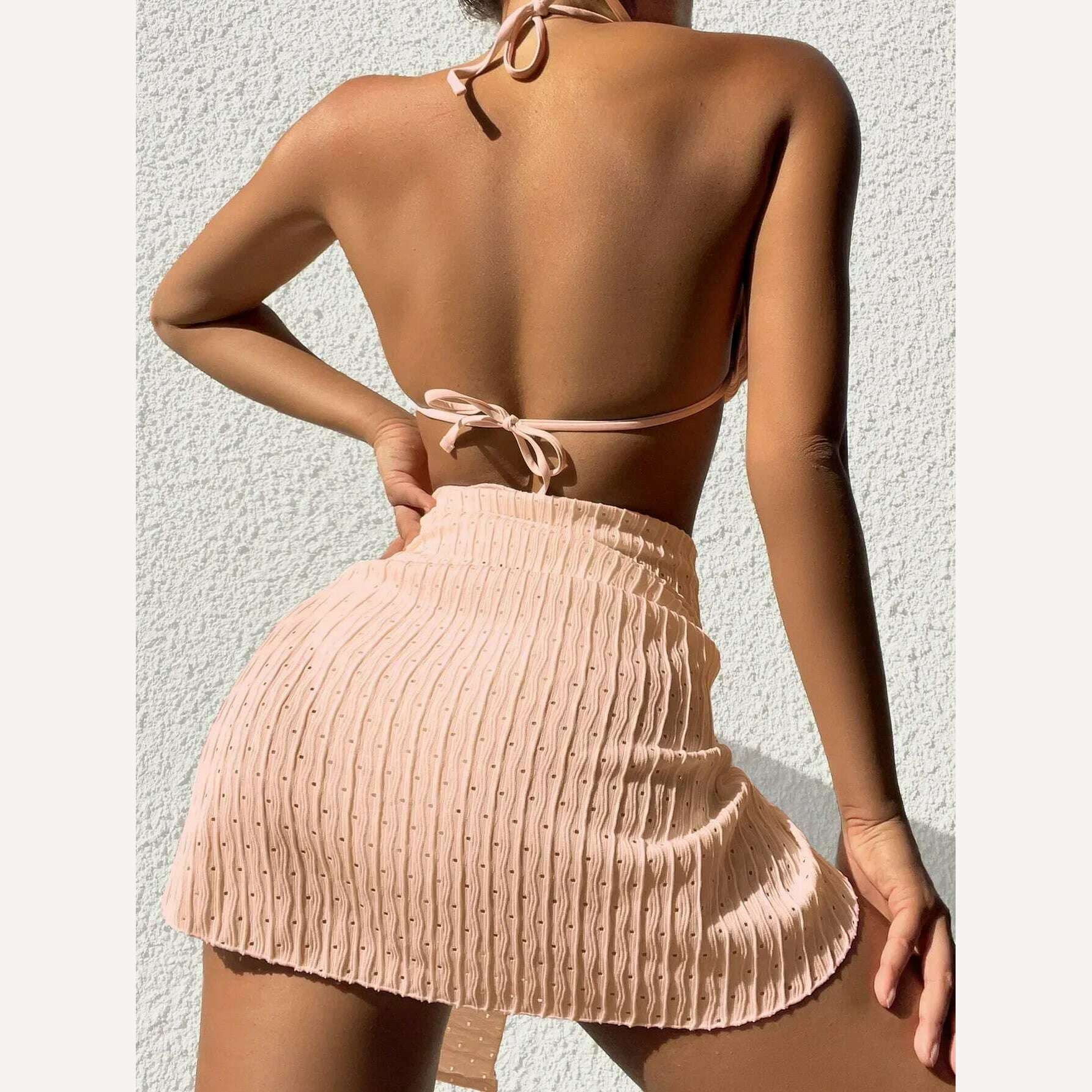 2024 Swimsuit Women Bikini Set Sexy Fashion Sling Bikinis Bandage Swimwear Sand Triangle Biquini Summer Swimsuit - KIMLUD