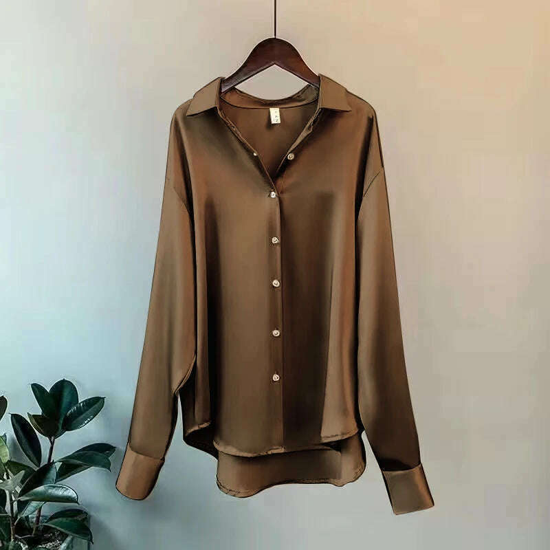 2024Spring Shirt And Blouses New Sweater Cardigans Woman Top Knitted Korean Long Sleeve Lapel Button Elegance Sweet Casual Coats - KIMLUD