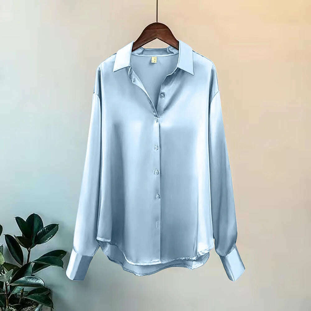 2024Spring Shirt And Blouses New Sweater Cardigans Woman Top Knitted Korean Long Sleeve Lapel Button Elegance Sweet Casual Coats - KIMLUD