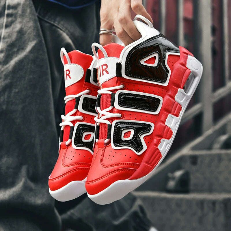 KIMLUD, 2025 Spring New Cushioned Anti-Shock Basketball Shoes for Teenagers, Student Anti-Slip Wear-Resistant Thick Sole Sports Shoes, KIMLUD Womens Clothes