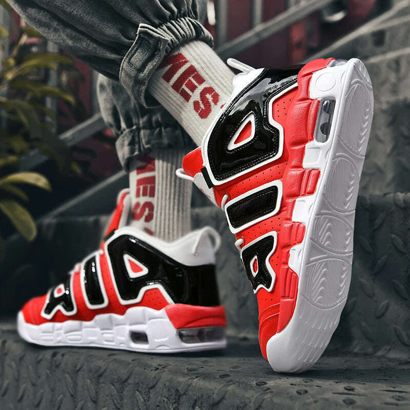 KIMLUD, 2025 Spring New Cushioned Anti-Shock Basketball Shoes for Teenagers, Student Anti-Slip Wear-Resistant Thick Sole Sports Shoes, KIMLUD Womens Clothes