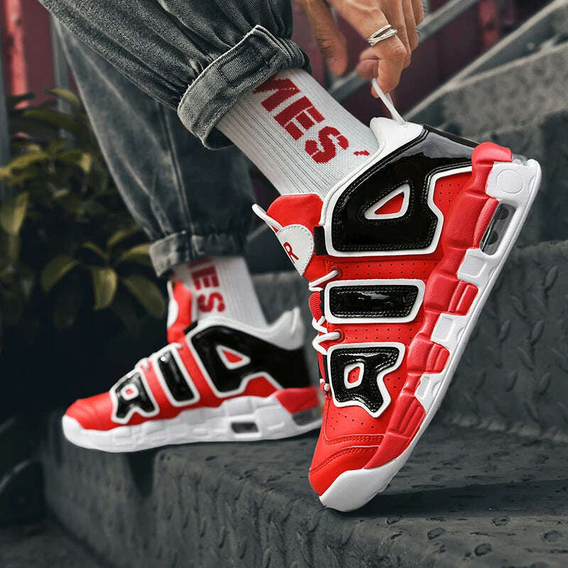 KIMLUD, 2025 Spring New Cushioned Anti-Shock Basketball Shoes for Teenagers, Student Anti-Slip Wear-Resistant Thick Sole Sports Shoes, KIMLUD Womens Clothes