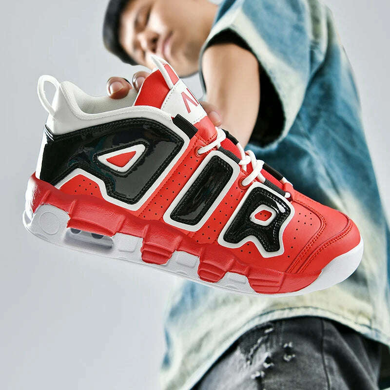 KIMLUD, 2025 Spring New Cushioned Anti-Shock Basketball Shoes for Teenagers, Student Anti-Slip Wear-Resistant Thick Sole Sports Shoes, KIMLUD Womens Clothes