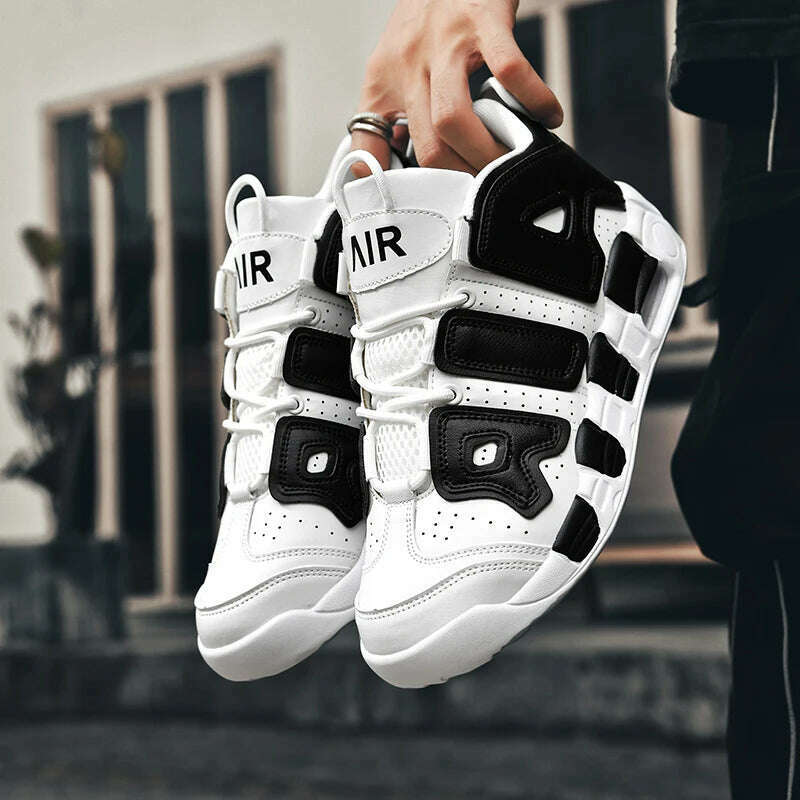 KIMLUD, 2025 Spring New Cushioned Anti-Shock Basketball Shoes for Teenagers, Student Anti-Slip Wear-Resistant Thick Sole Sports Shoes, KIMLUD Womens Clothes