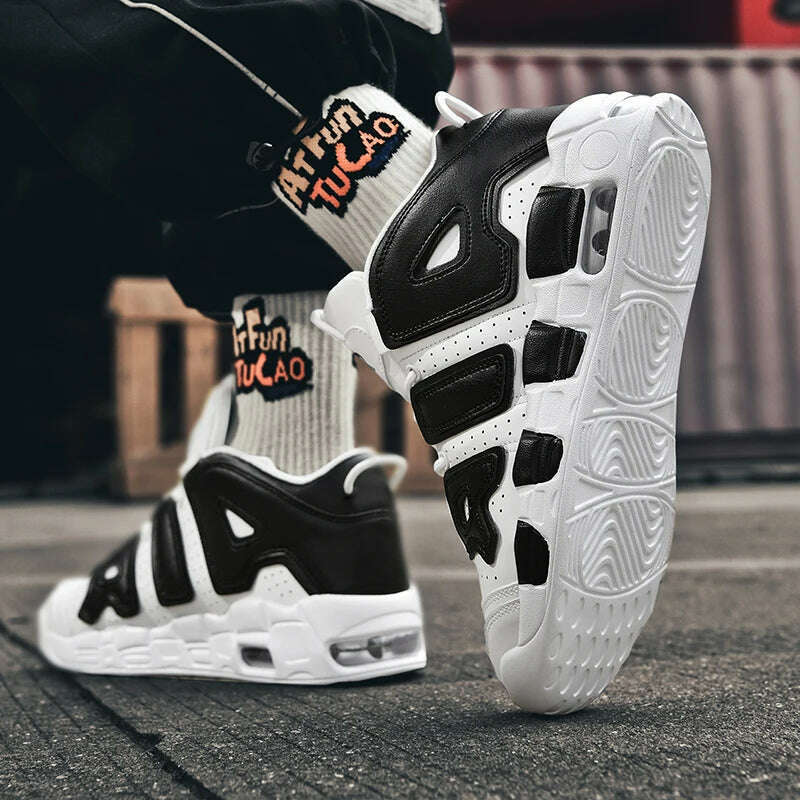 KIMLUD, 2025 Spring New Cushioned Anti-Shock Basketball Shoes for Teenagers, Student Anti-Slip Wear-Resistant Thick Sole Sports Shoes, KIMLUD Womens Clothes