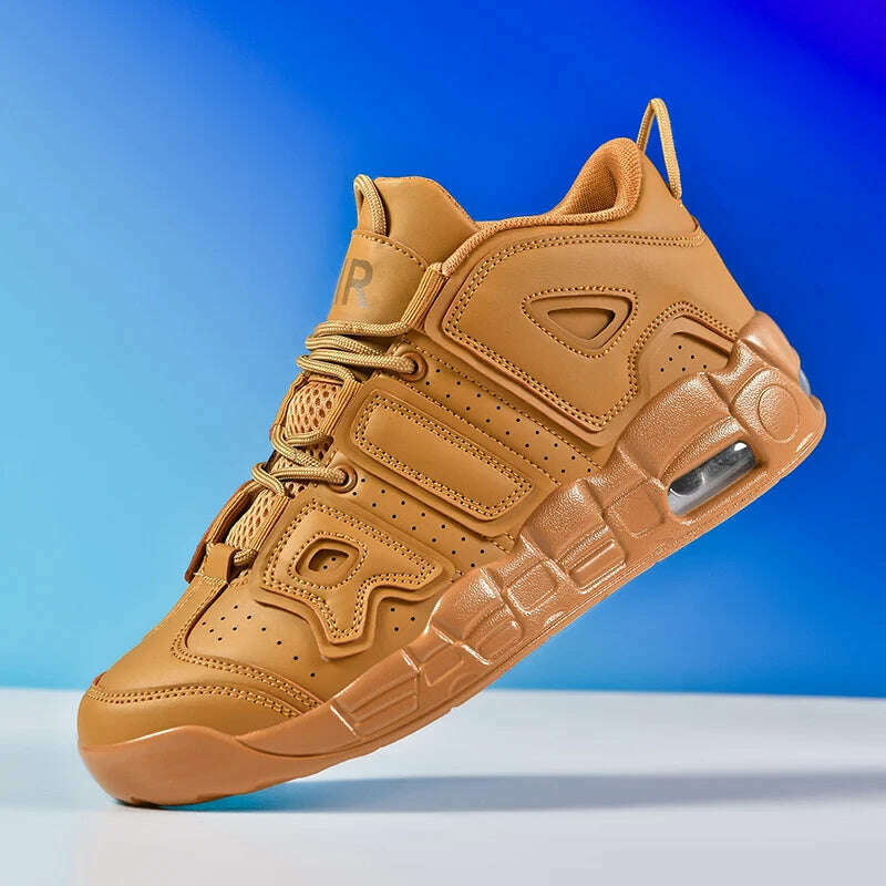 KIMLUD, 2025 Spring New Cushioned Anti-Shock Basketball Shoes for Teenagers, Student Anti-Slip Wear-Resistant Thick Sole Sports Shoes, 913-xiaomaise / 37, KIMLUD APPAREL - Womens Clothes