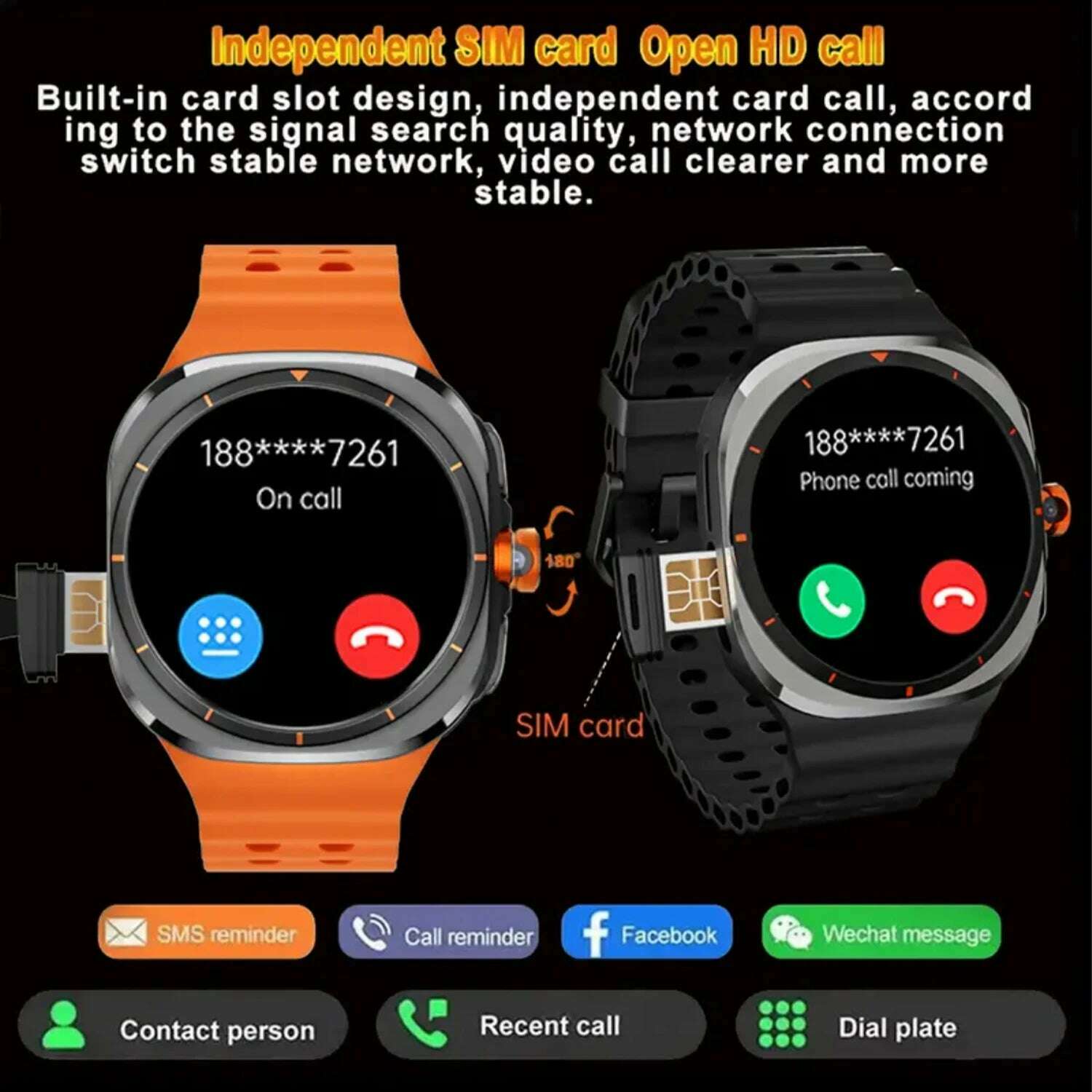 KIMLUD, 2025New U8 Ultra AMOLED Android 9.0 Smart Watch Men Women Galaxy Watch 7 Ultra 4G 5G SIM Card WiFi GPS NFC Camera Sport Watches, KIMLUD Womens Clothes
