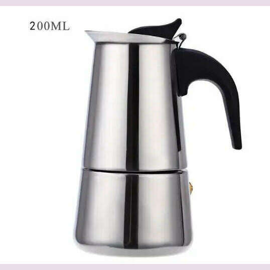 KIMLUD, 2/4/6/9 Cups Coffee Pot Stainless Steel Mocha Espresso Latte Stovetop Filter Moka Coffee Maker Coffee Pot for Kitchen WF1111, KIMLUD Womens Clothes
