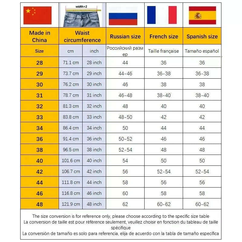 29-40 Men's Spring and Autumn Classics Pants, Straight Business Blue Black Jeans, Elastic Slim Fit Casual Work Pants - KIMLUD