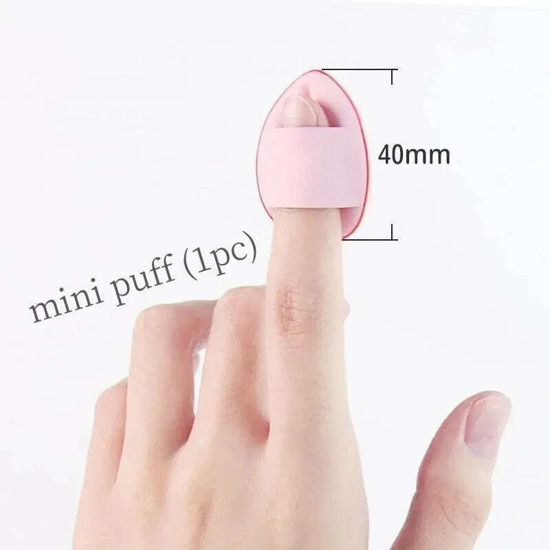 KIMLUD, 3-in-1 Milk Jelly Blush Stick Facial Cheek Stick Moisturizing Flash Lip Gloss Makeup Eye Face Rouge Lasting Brightens Original, Mini puff, KIMLUD Womens Clothes