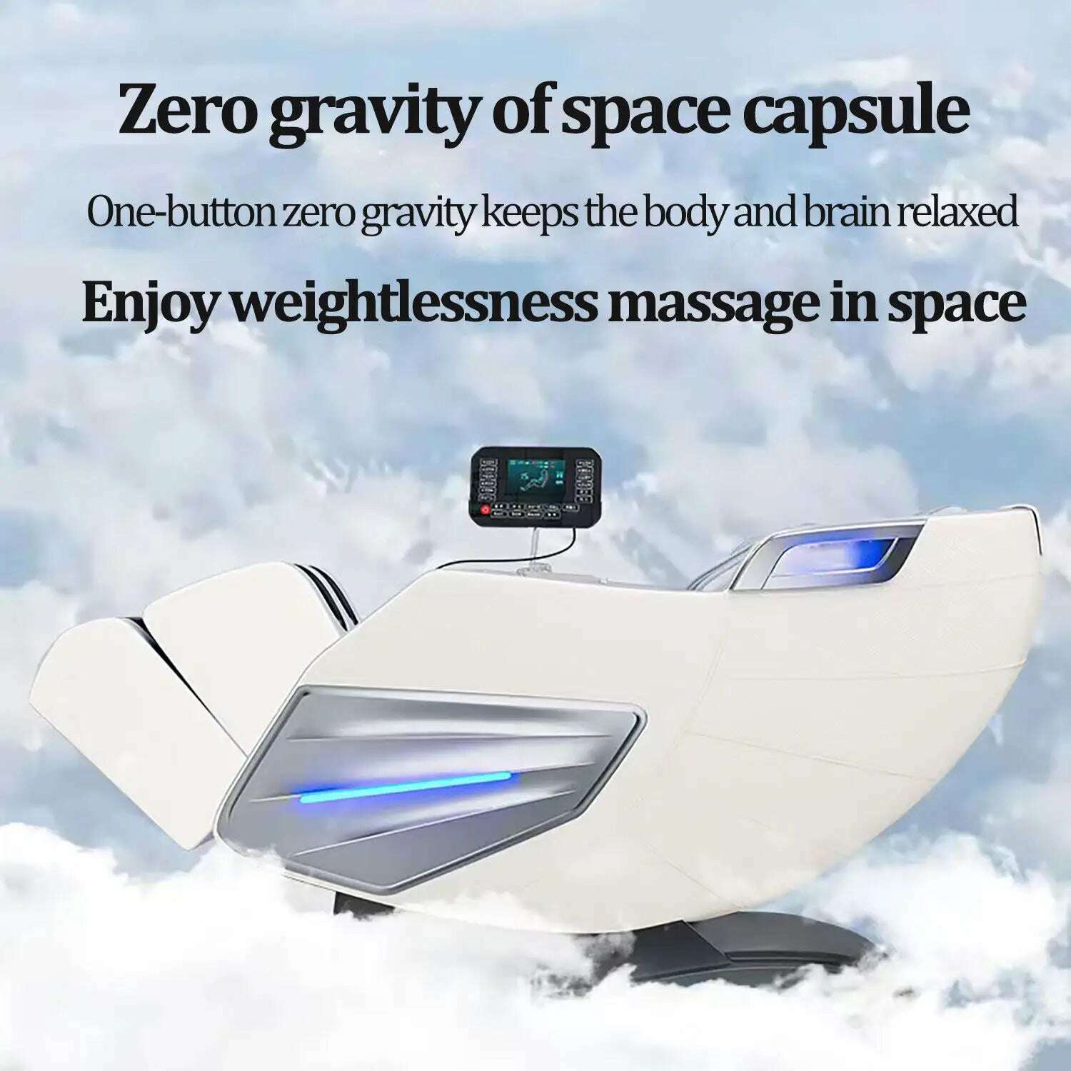 3 Year Warranty UKLife 4D SL-Track Full Body Air Bag Zero Gravity Luxury Electric Massager Chairs For Office Massage Sofa - KIMLUD