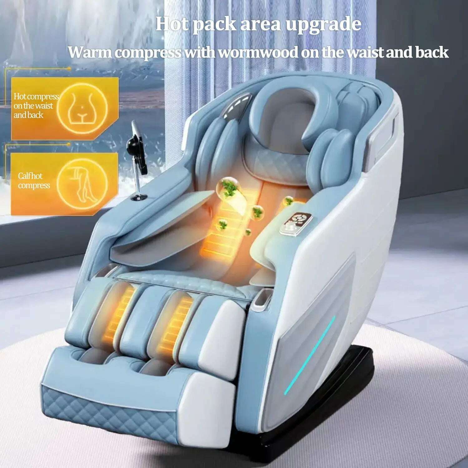 3 Year Warranty UKLife 4D SL-Track Full Body Air Bag Zero Gravity Luxury Electric Massager Chairs For Office Massage Sofa - KIMLUD