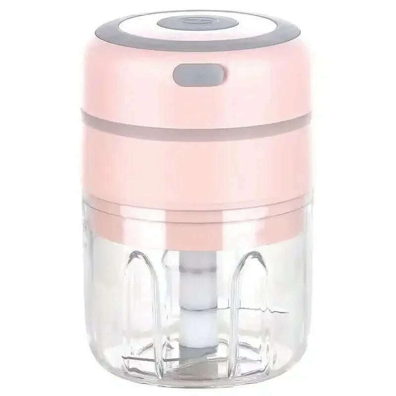 KIMLUD, 300ML Electric Garlic Chopper USB Charging Food Vegetable Meat Crusher Stainless Steel Mini Chili Garlic Masher Kitchen Gadgets, Package 14, KIMLUD APPAREL - Womens Clothes