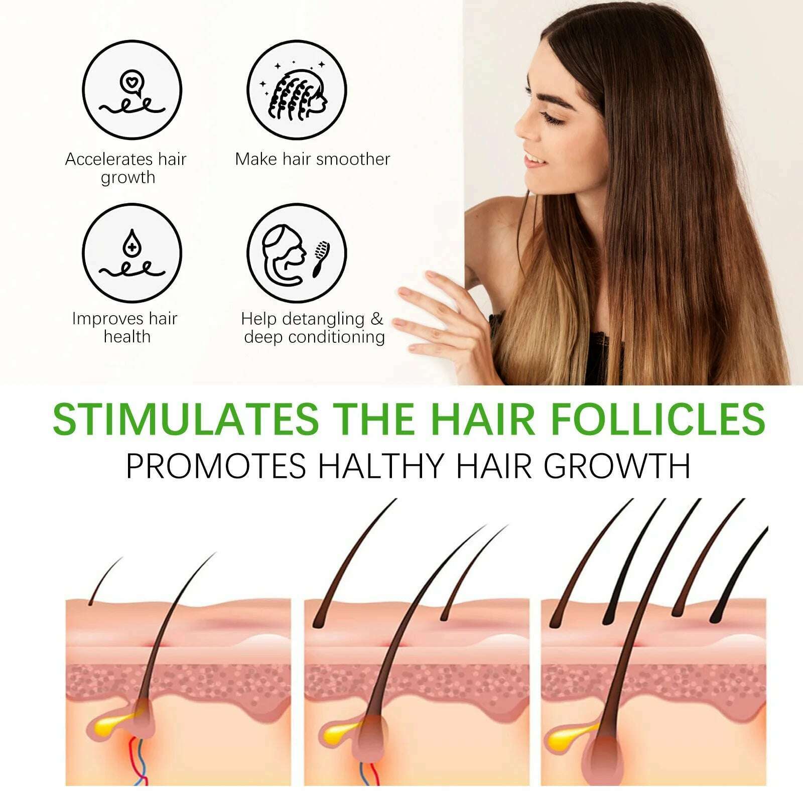 KIMLUD, 300ml Tradition Wash Rice Water Hair Shampoo Anti Hair Loss Treatment Fast Growth Anti Dandruff Shampoo Professional Hair Care, KIMLUD Womens Clothes