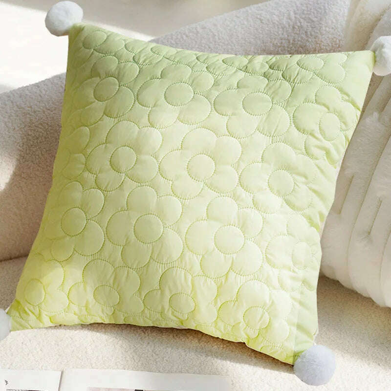 30X50/45X45CM Green Flying Bird Throw Pillow Cover Light Luxury Stamping Waist Cushion Cover Decor Home Decorative Pillowcase - KIMLUD