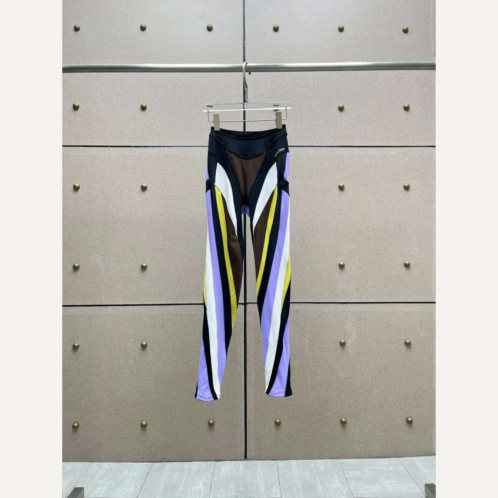 KIMLUD, 3.13 Women's Leggings 2024 Summer New Elastic Mesh Contrast Patchwork Women's Tight Pants y2k Sports Yoga Pants Traf, KIMLUD Womens Clothes