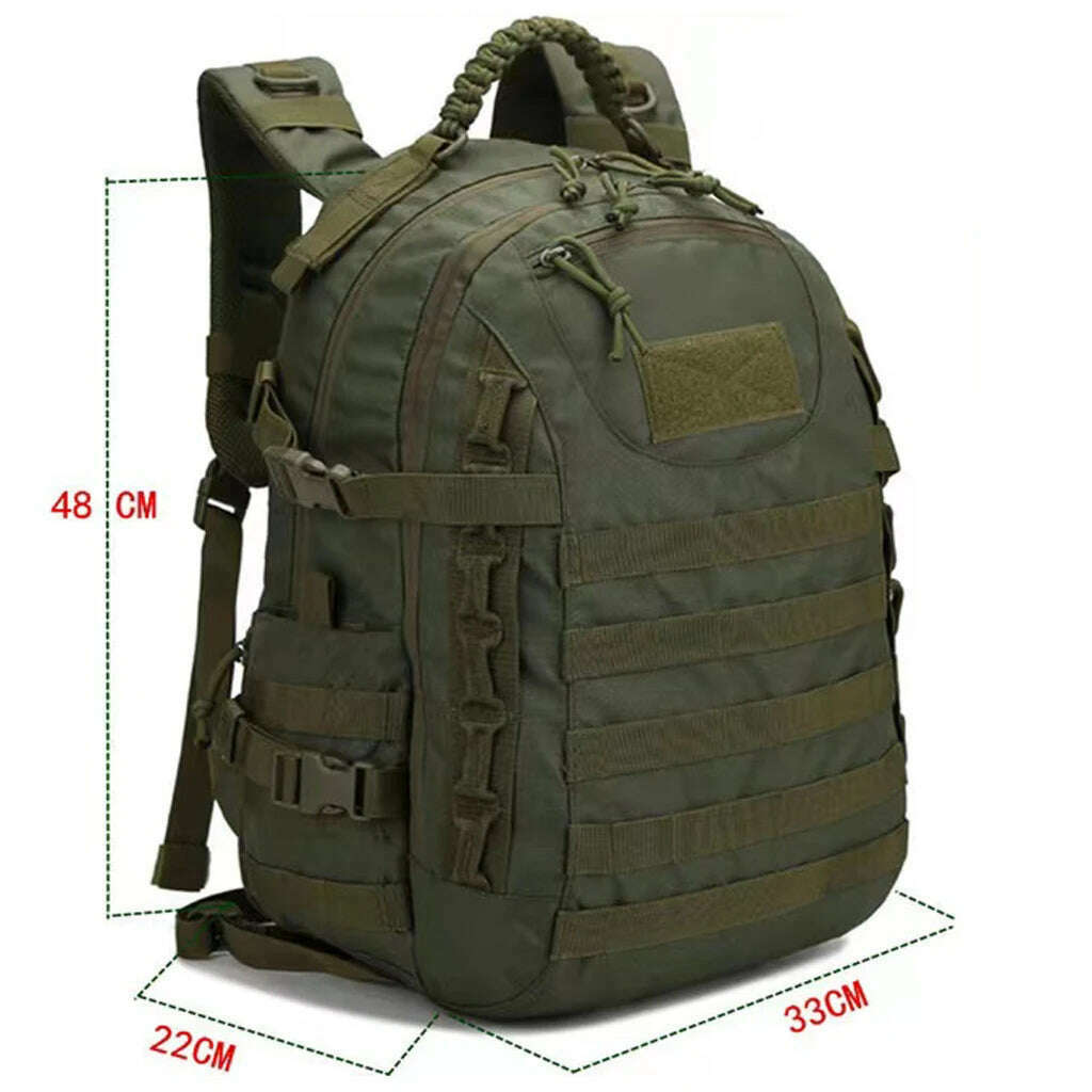 KIMLUD, 35L Large Capacity Military Backpack Man Camping Backpacks Waterproof Tactical Army Molle Climbing Hiking Bags Outdoor Rucksack, KIMLUD Womens Clothes